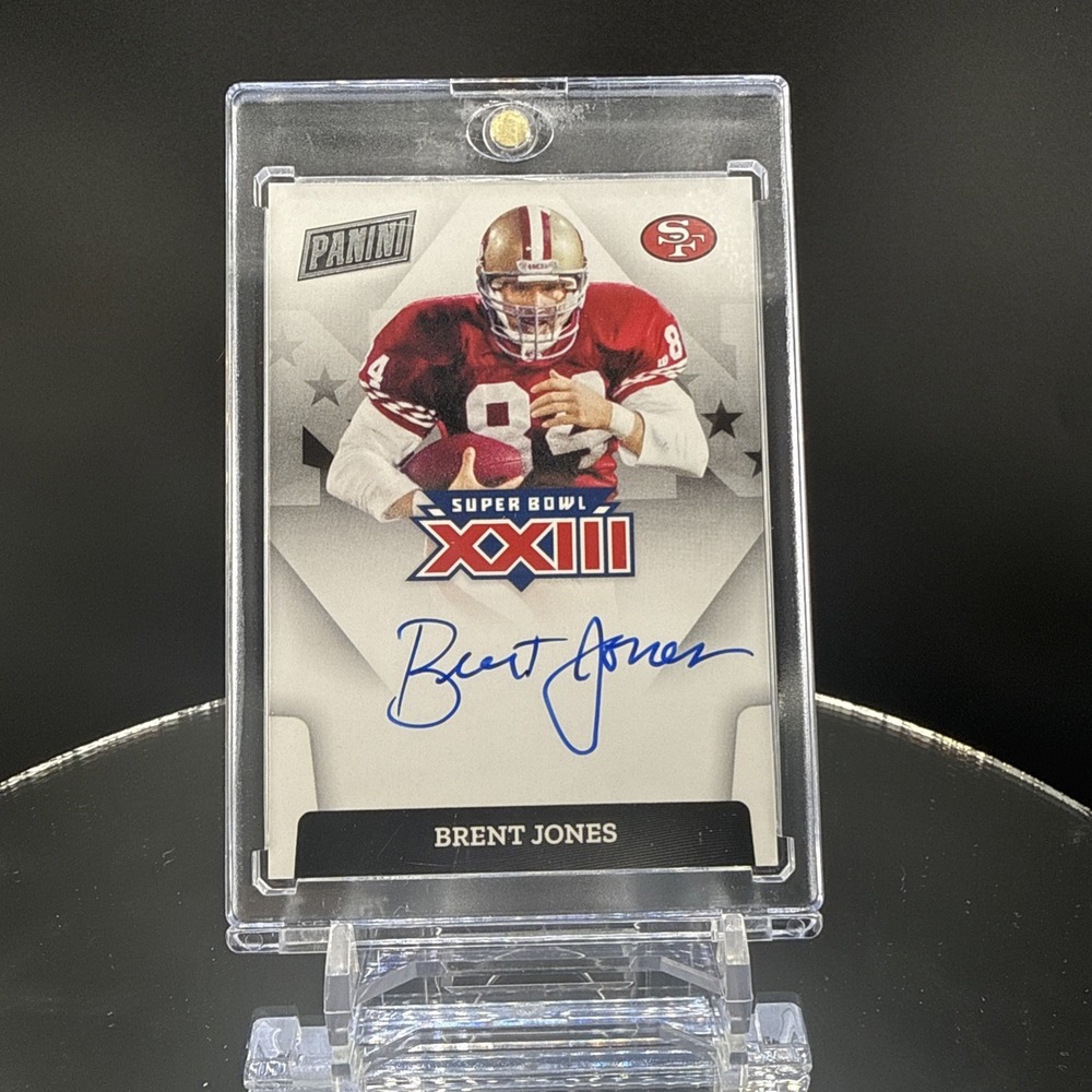 Brent Jones Panini Super Bowl Autograph Auto 49ers